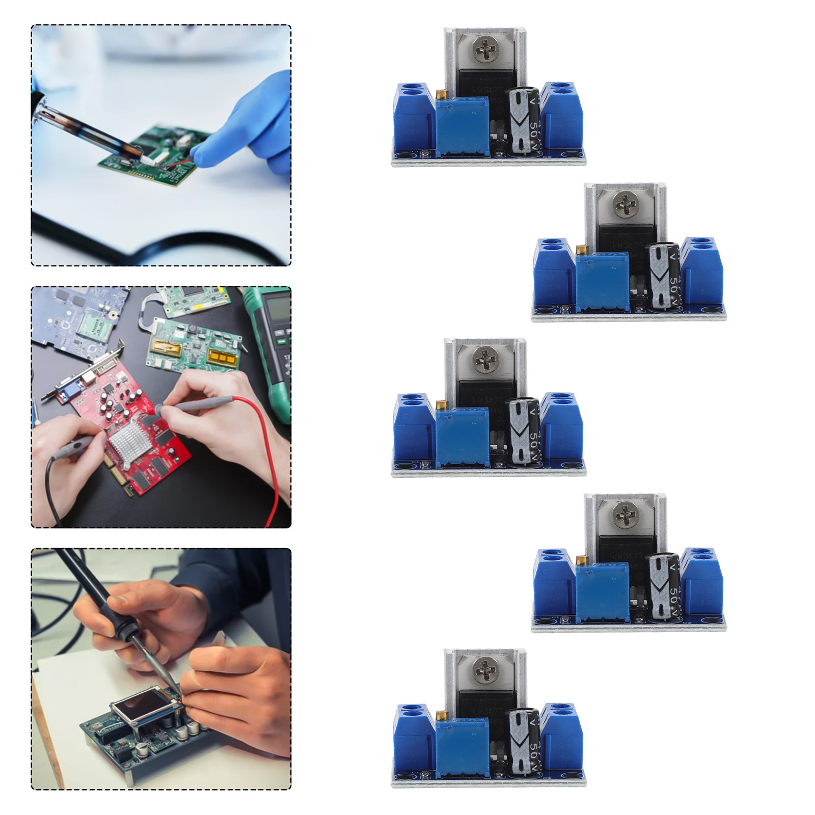 10 unidades de módulo regulado - Linear Lab Power Supply Adjustable reseña y precio
