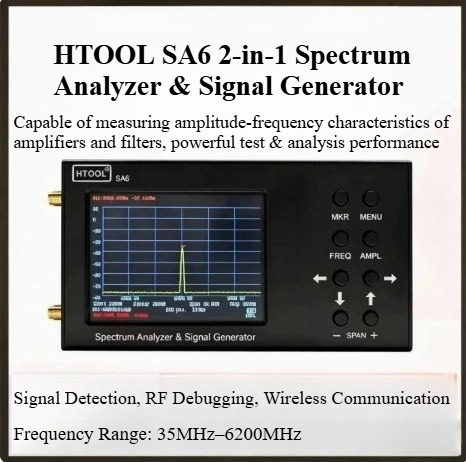 Analizador de Espectro Portáti - Signal Generator Spectrum Analyzer reseña y precio