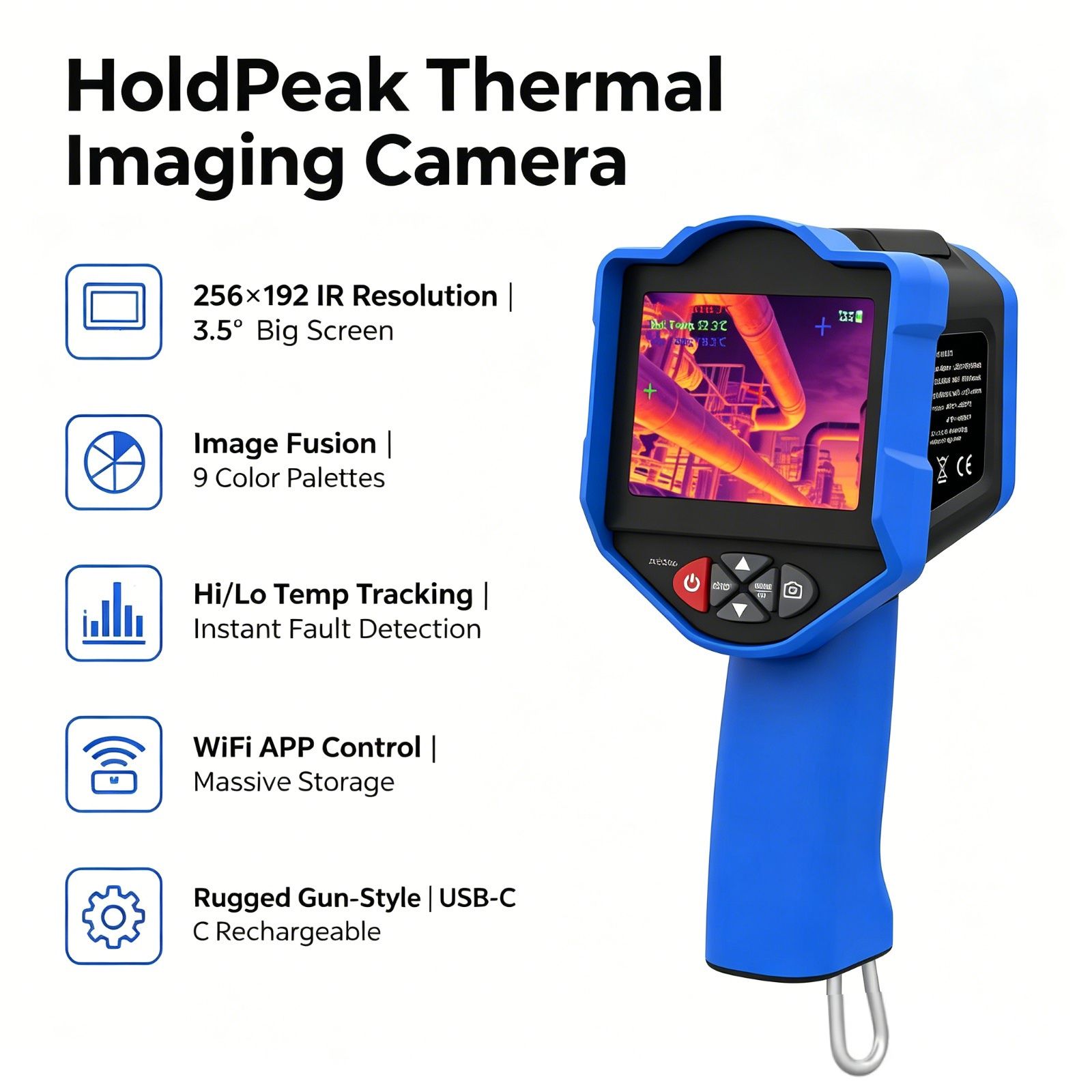 Cámara de Imagen Térmica HoldP - Thermal Imaging Camera Pcb Repair reseña y precio